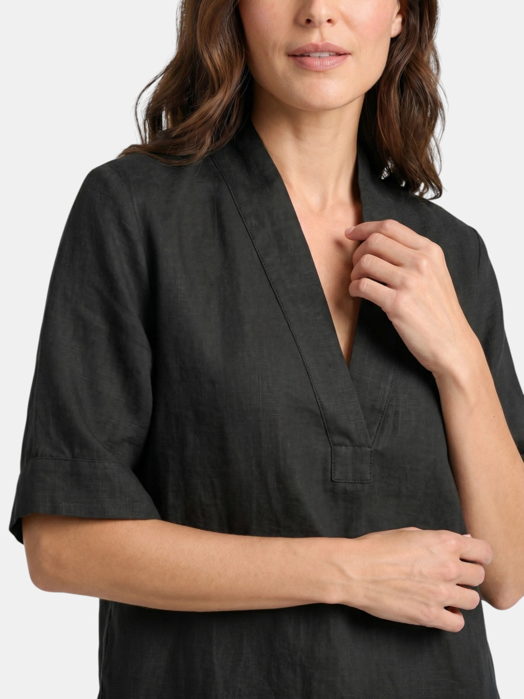 Women’s V-Neck Top and Wide-Leg Trousers Set