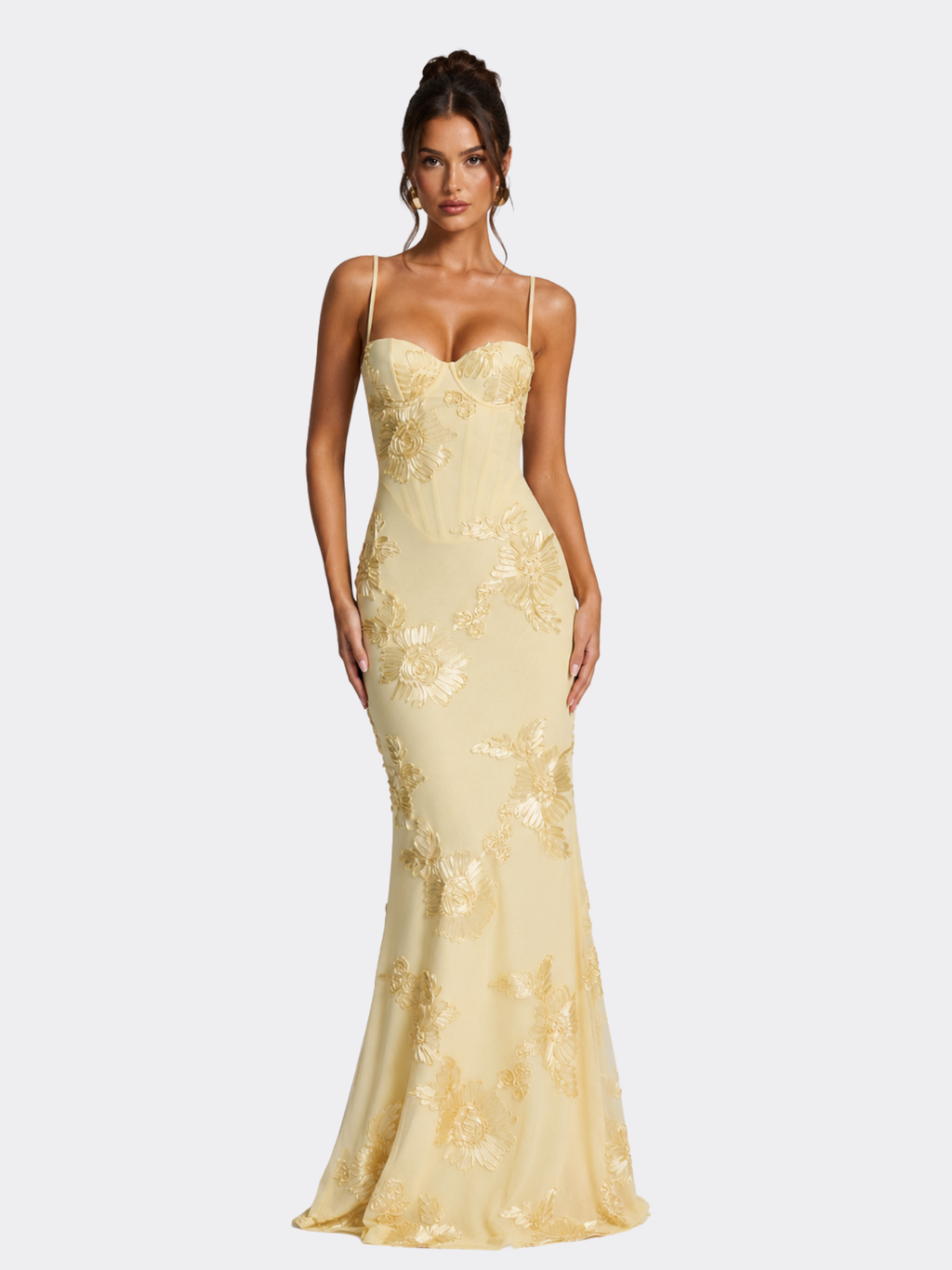 Floral Corset Maxi Dress – Timeless Feminine Elegance