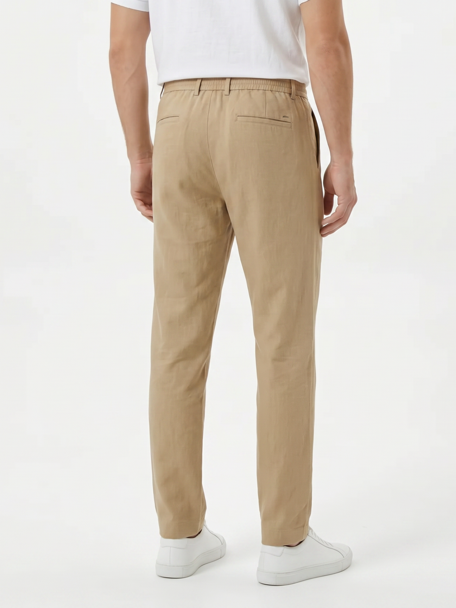 Men's Drawstring Straight-Leg Trousers