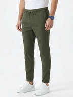 Men's Drawstring Tapered Trousers