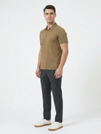 Men’s Short Sleeve Zip Polo Shirt