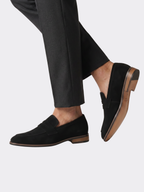 Men’s Slip-On Loafers with Almond Toe