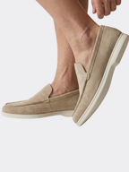 Men’s Slip-On Loafers with Rounded Toe