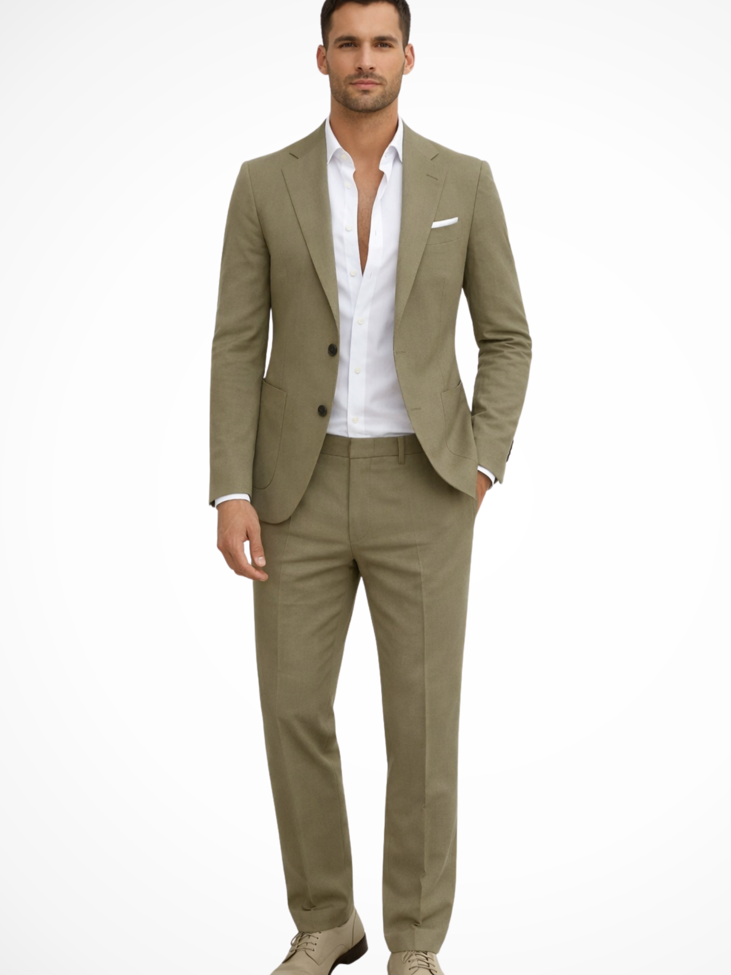 Men’s Tailored Two-Piece Suit – Slim Fit Formal Set
