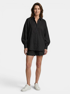 Women’s Broderie Stripe Shirt and Shorts Set