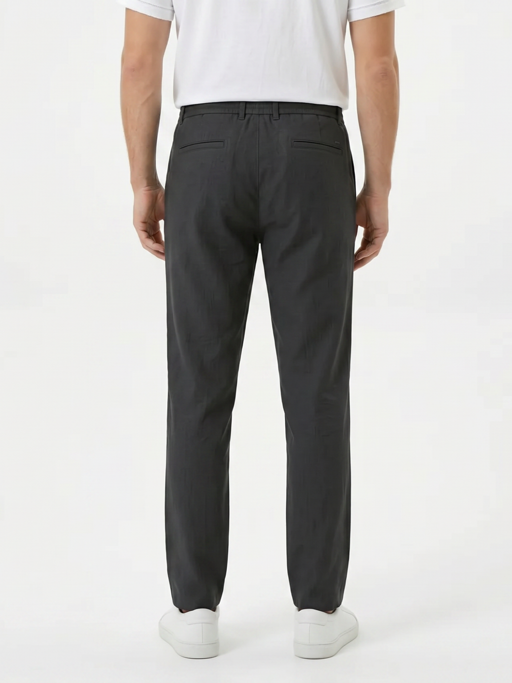 Men's Drawstring Straight-Leg Trousers