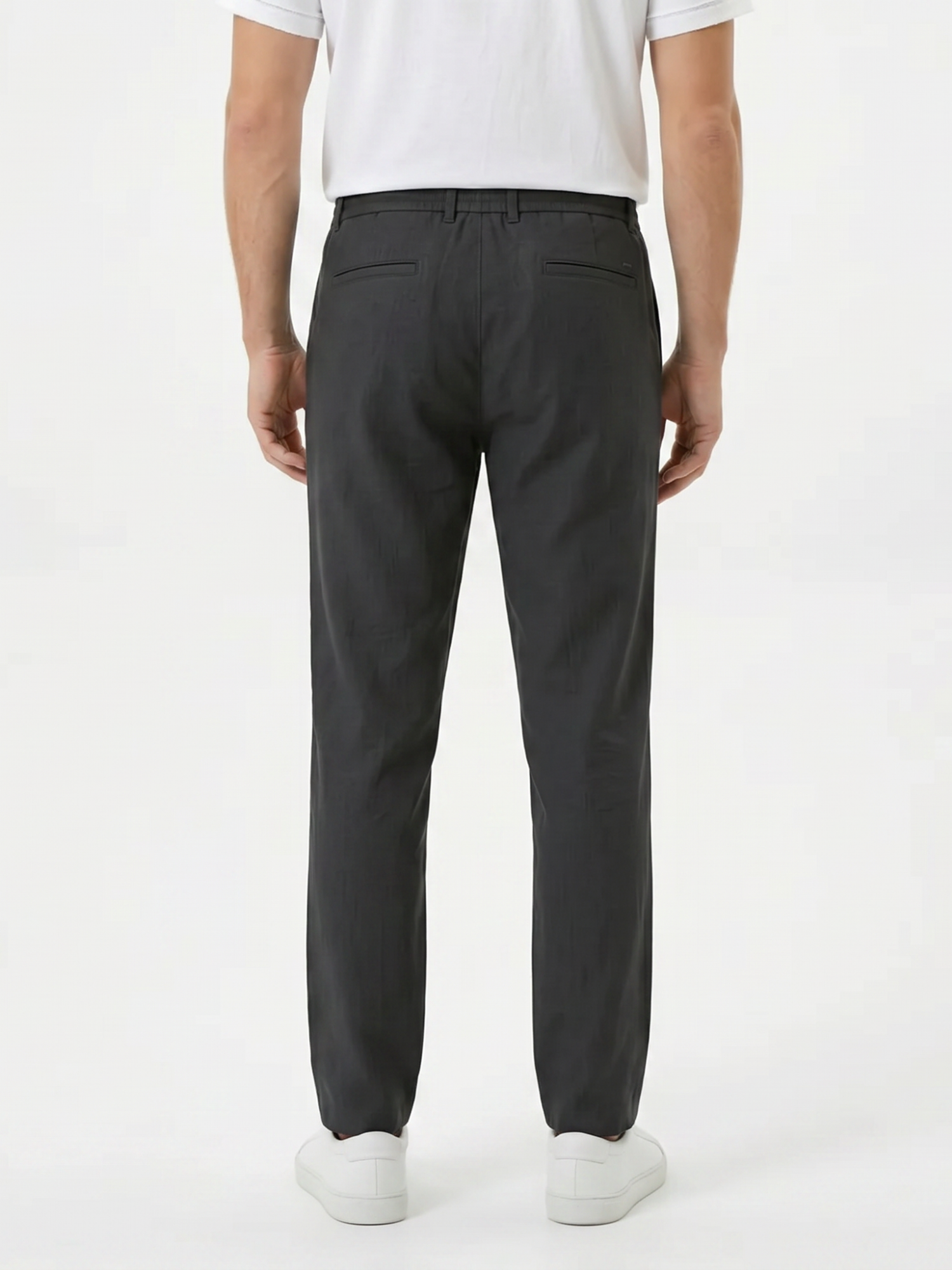 Men's Drawstring Straight-Leg Trousers
