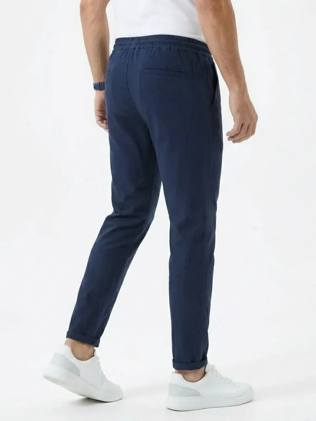Men's Drawstring Tapered Trousers
