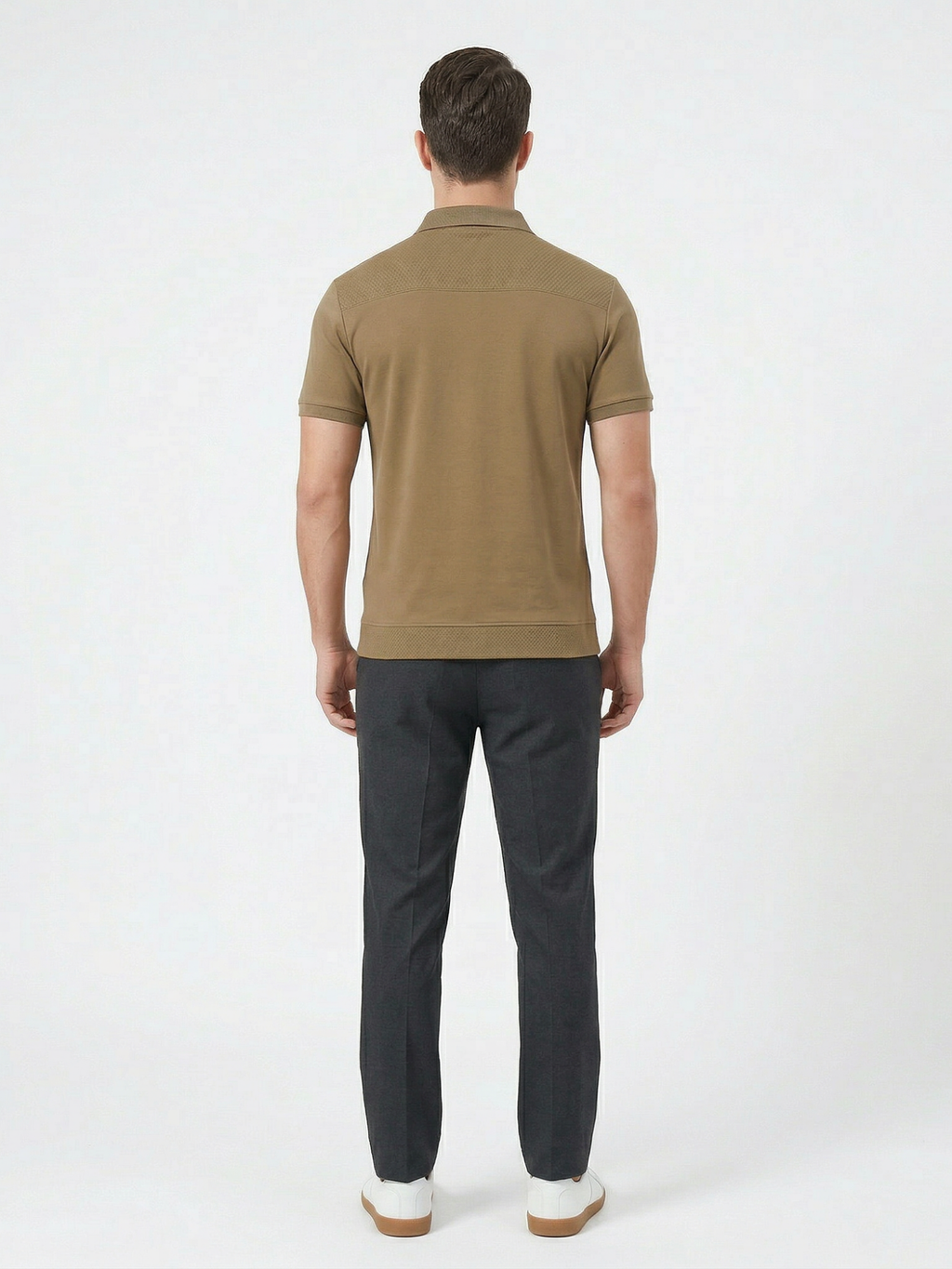 Men’s Short Sleeve Zip Polo Shirt