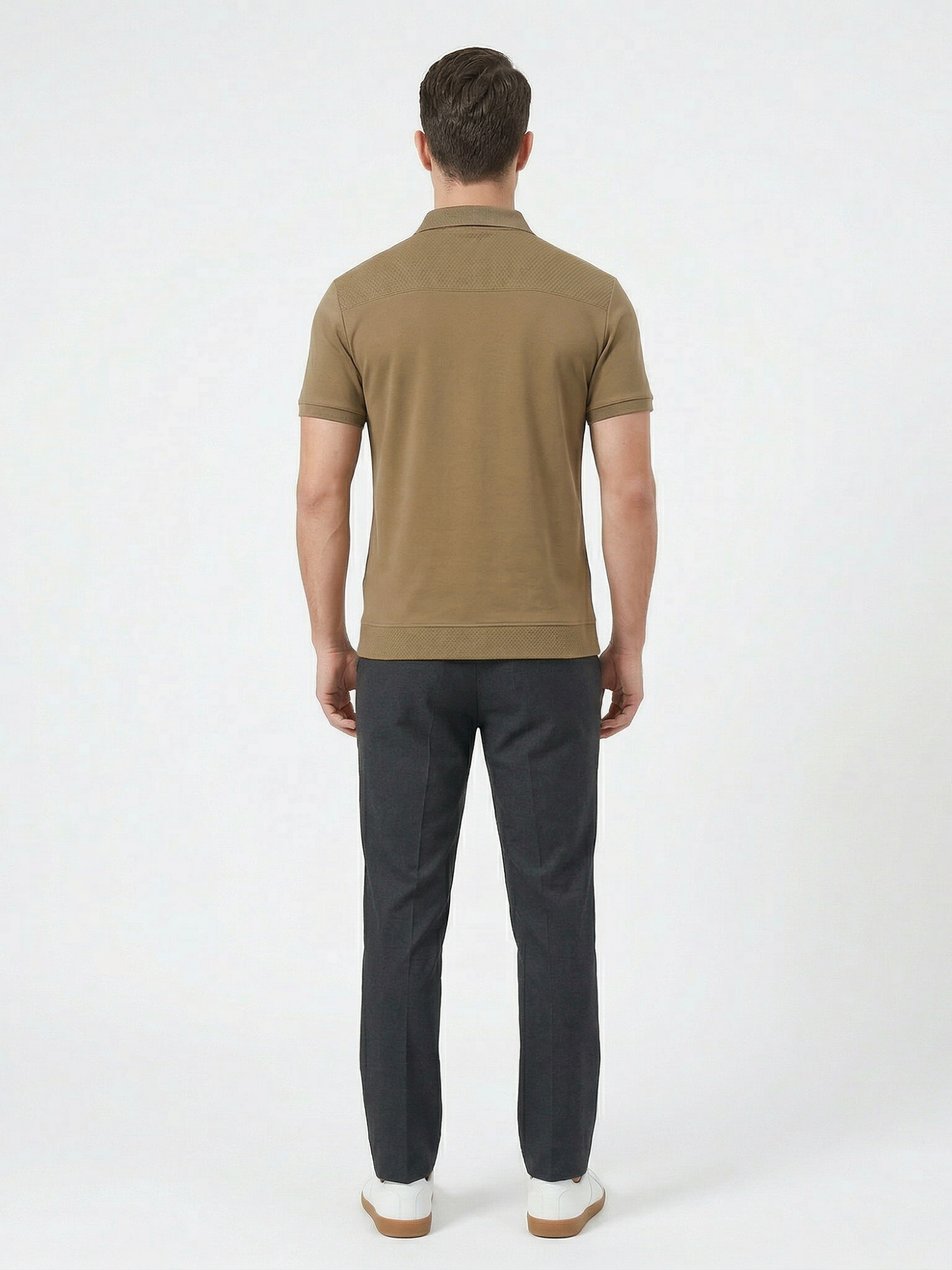 Men’s Short Sleeve Zip Polo Shirt