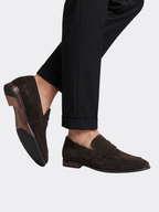 Men’s Slip-On Penny Loafers with Moc Toe