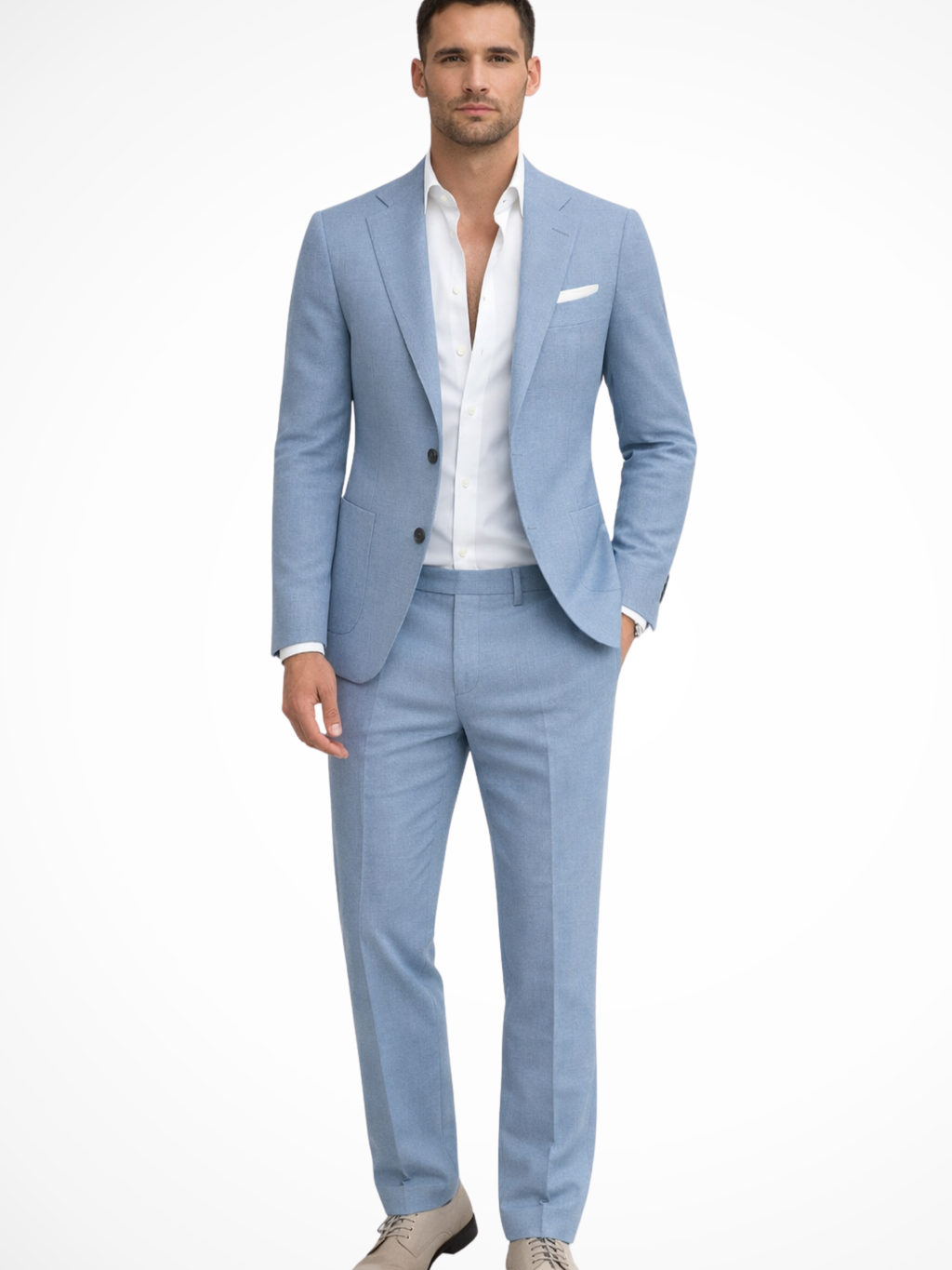 Men’s Tailored Two-Piece Suit – Slim Fit Formal Set