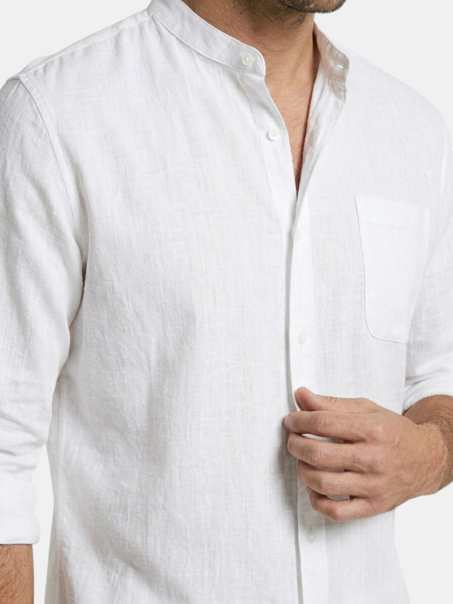 Men’s Long Sleeve Shirt and Shorts Two-Piece Set