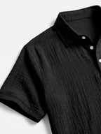 Men’s Short Sleeve Polo Shirt and Shorts Two-Piece Set
