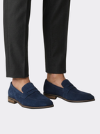 Men’s Slip-On Loafers with Almond Toe
