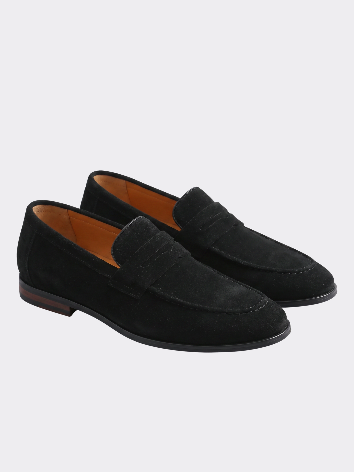 Men’s Slip-On Penny Loafers with Moc Toe