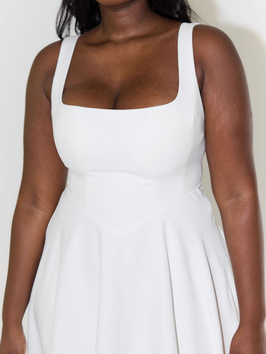 Women's Square Neck Sleeveless Maxi Dress