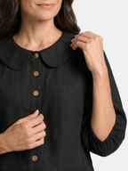 Women’s Peter Pan Collar Blouse and Wide-Leg Trousers Set