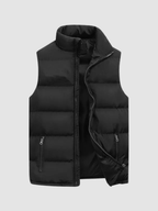 Men’s Quilted Gilet – Sleeveless Zip Jacket, Regular Fit