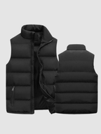 Men’s Quilted Gilet – Sleeveless Zip Jacket, Regular Fit