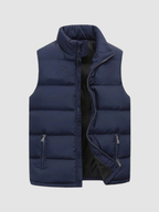 Men’s Quilted Gilet – Sleeveless Zip Jacket, Regular Fit
