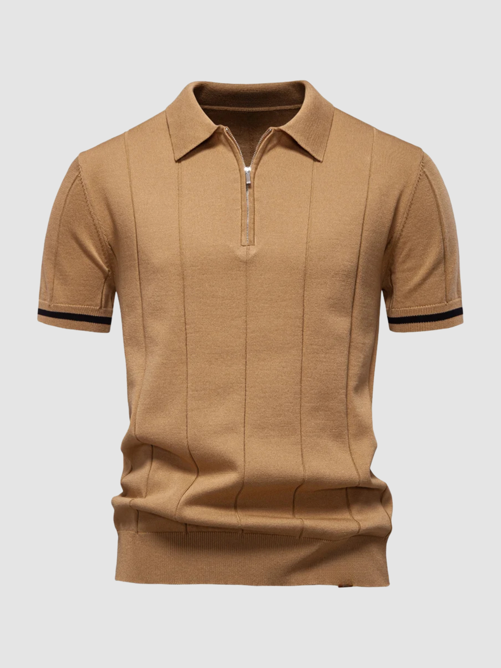 Men’s Slim Fit Polo Shirt – Short Sleeve, Button Collar