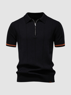 Men’s Slim Fit Polo Shirt – Short Sleeve, Button Collar
