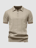 Men’s Slim Fit Polo Shirt – Short Sleeve, Button Collar
