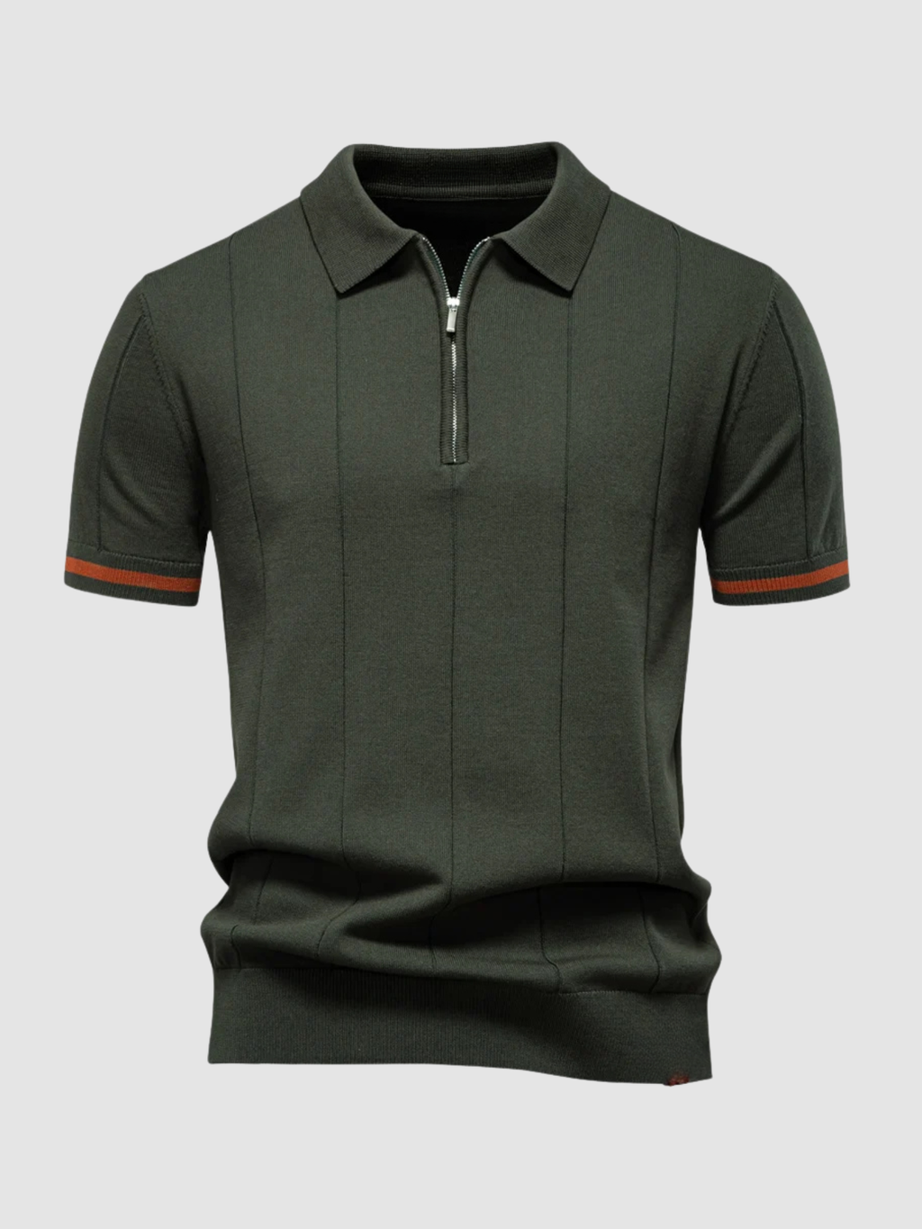 Men’s Slim Fit Polo Shirt – Short Sleeve, Button Collar