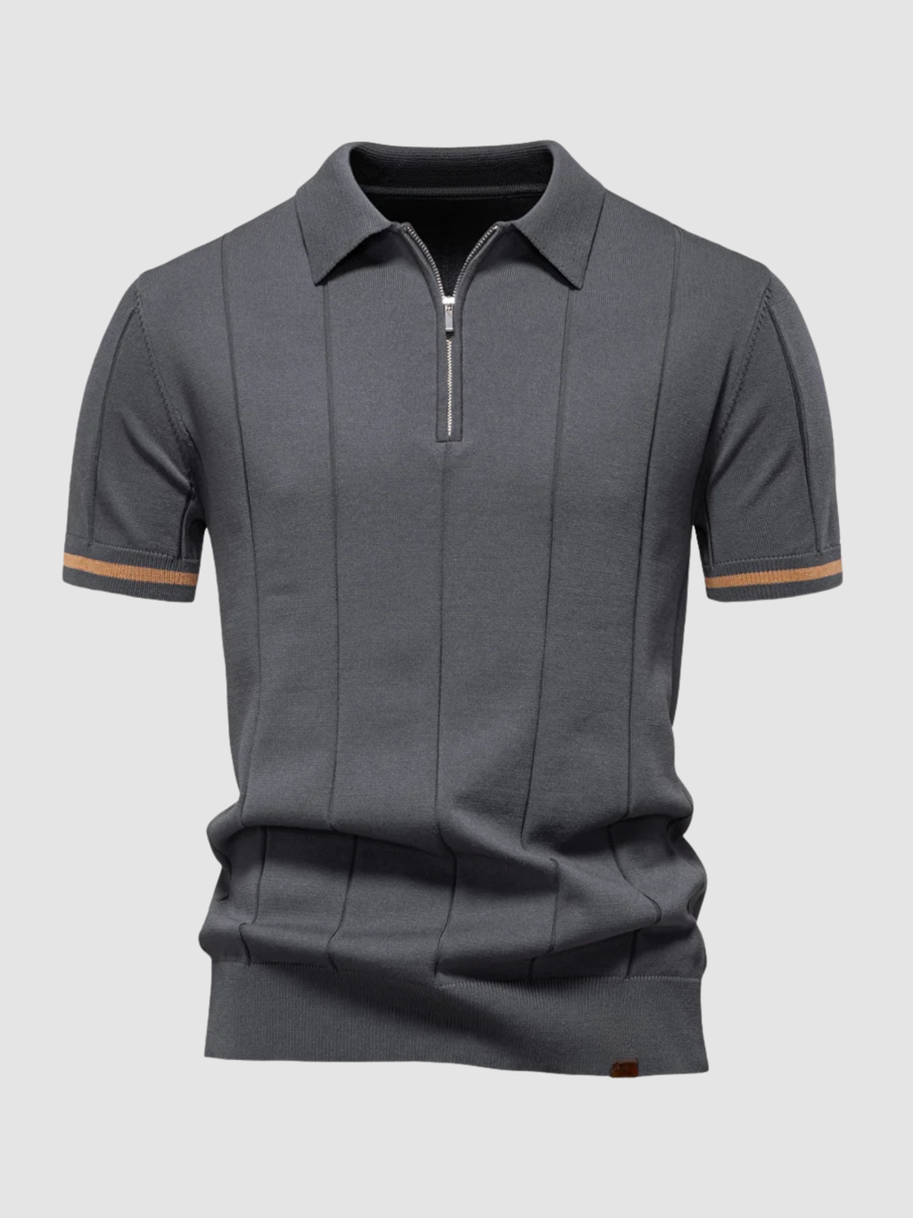Men’s Slim Fit Polo Shirt – Short Sleeve, Button Collar