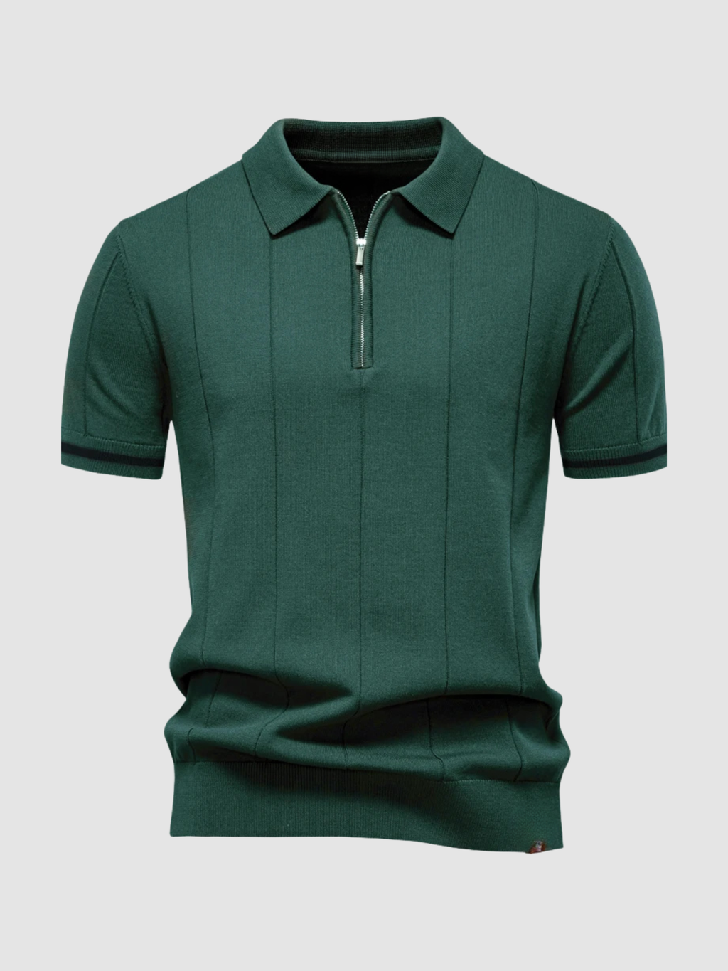 Men’s Slim Fit Polo Shirt – Short Sleeve, Button Collar