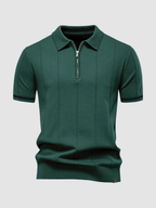 Men’s Slim Fit Polo Shirt – Short Sleeve, Button Collar