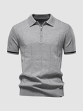 Men’s Slim Fit Polo Shirt – Short Sleeve, Button Collar