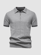 Men’s Slim Fit Polo Shirt – Short Sleeve, Button Collar