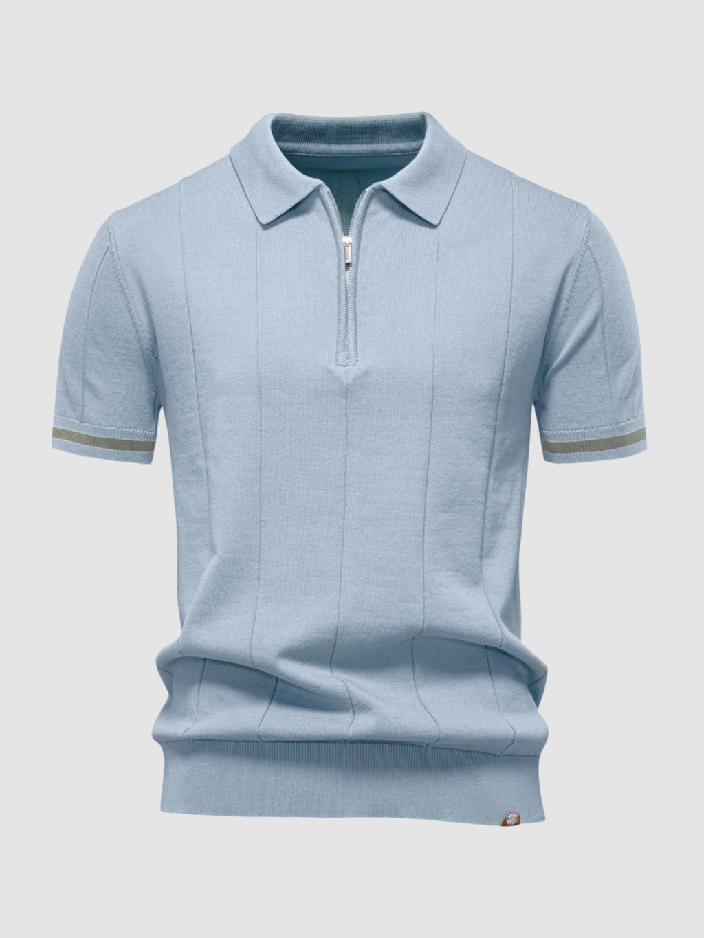 Men’s Slim Fit Polo Shirt – Short Sleeve, Button Collar