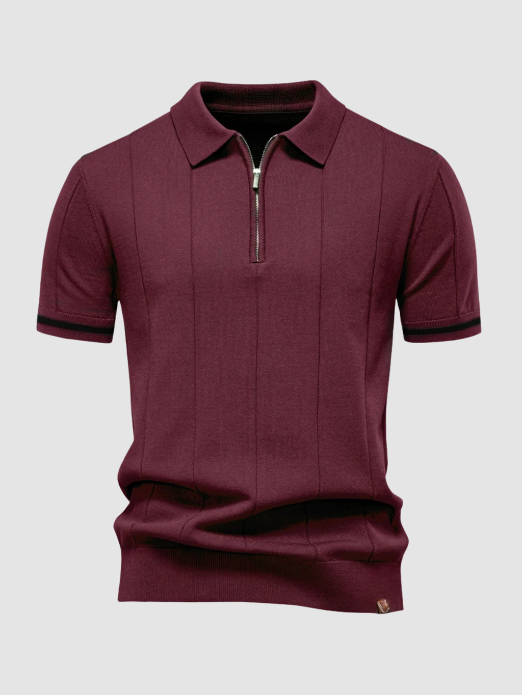Men’s Slim Fit Polo Shirt – Short Sleeve, Button Collar
