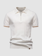 Men’s Slim Fit Polo Shirt – Short Sleeve, Button Collar