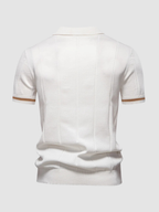 Men’s Slim Fit Polo Shirt – Short Sleeve, Button Collar