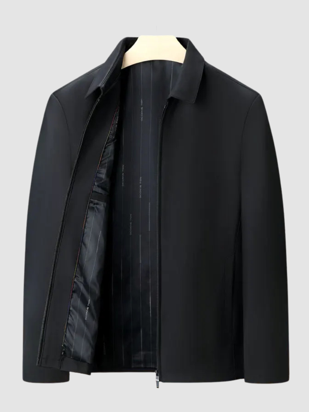Men’s Zip-Front Jacket – Long Sleeve, Regular Fit