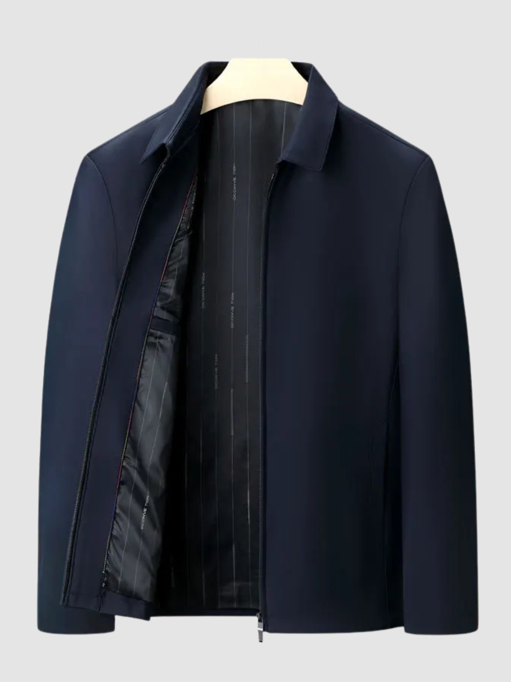 Men’s Zip-Front Jacket – Long Sleeve, Regular Fit