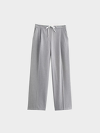 Women’s Wide-Leg Trousers – Full Length, Adjustable Drawstring Waist, Regular Fit